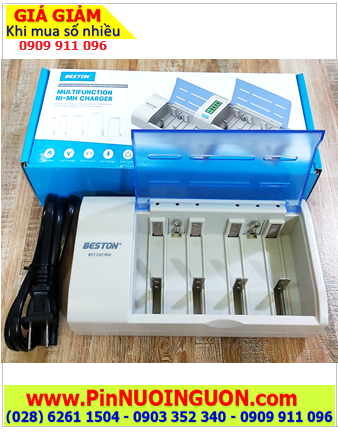 Beston BST-C821BW, Bộ sạc đa năng sạc pin AA-AAA-C-D-9v Beston BST-C821BW (04 khe sạc) |HẾT HÀNG